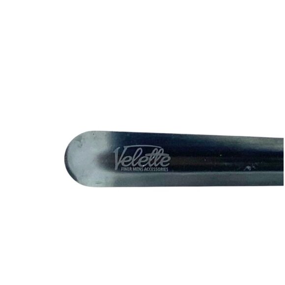 Velette Steel Shoe Horn 16.5" Long Black Finish Comfortable Grip Finer Men Women - Picture 2 of 2